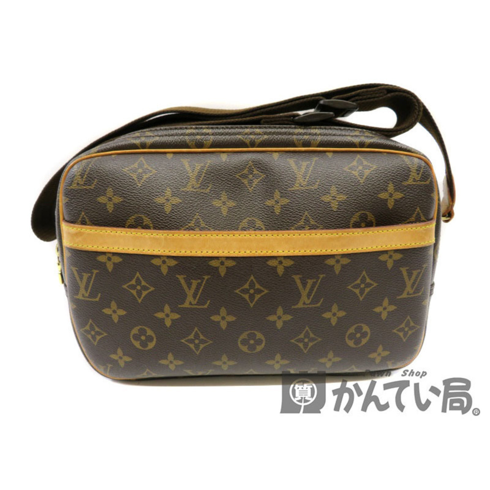 LOUIS VUITTON Reporter Shoulder Bag Monogram Brown